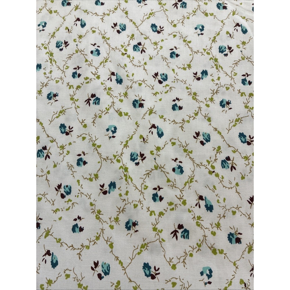 Cottagecore Cotton Floral Quilting Fabric 6 Yds X 47"
